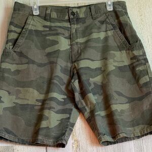 Dickies Shorts Mens 32” X10” Inseam Cotton Camouflage Side Pocket Zip sku 3182